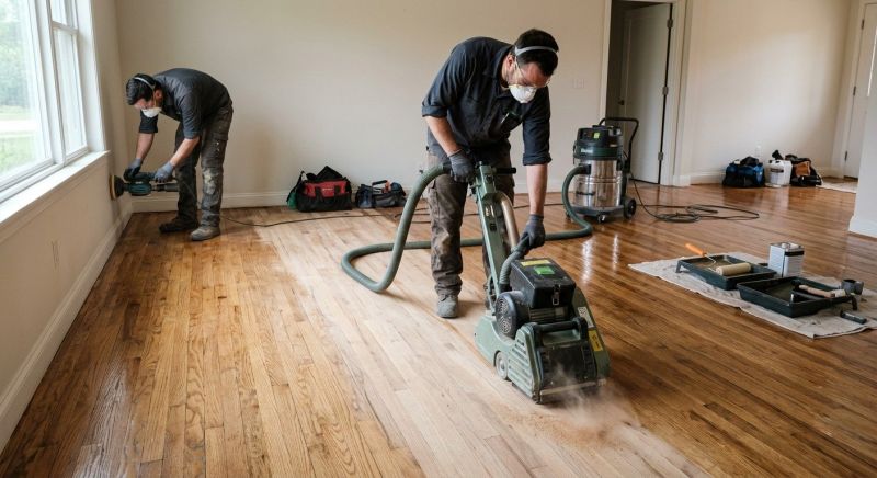 Hickory Floor Refinishing in Alpharetta, GA