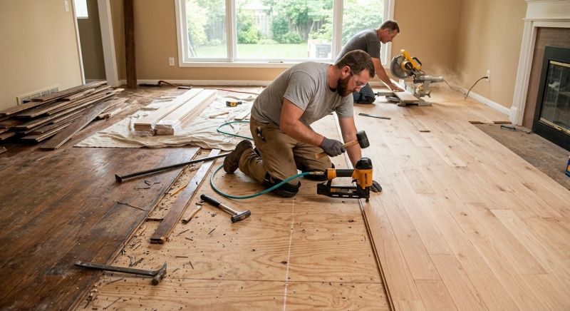Oak Floor Installation in Austin, TX