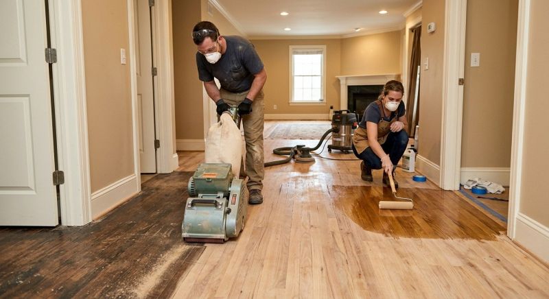 Cabin Floor Refinishing in Kansas City, KS